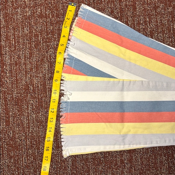 Saints & hearts colorful striped bell bottom pants high waisted dramatic bells - Picture 14 of 14